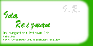 ida reizman business card
